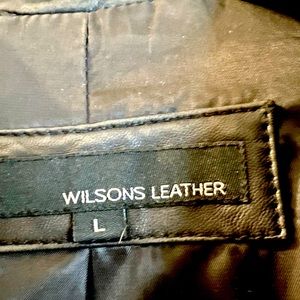 Black leather jacket Large woman